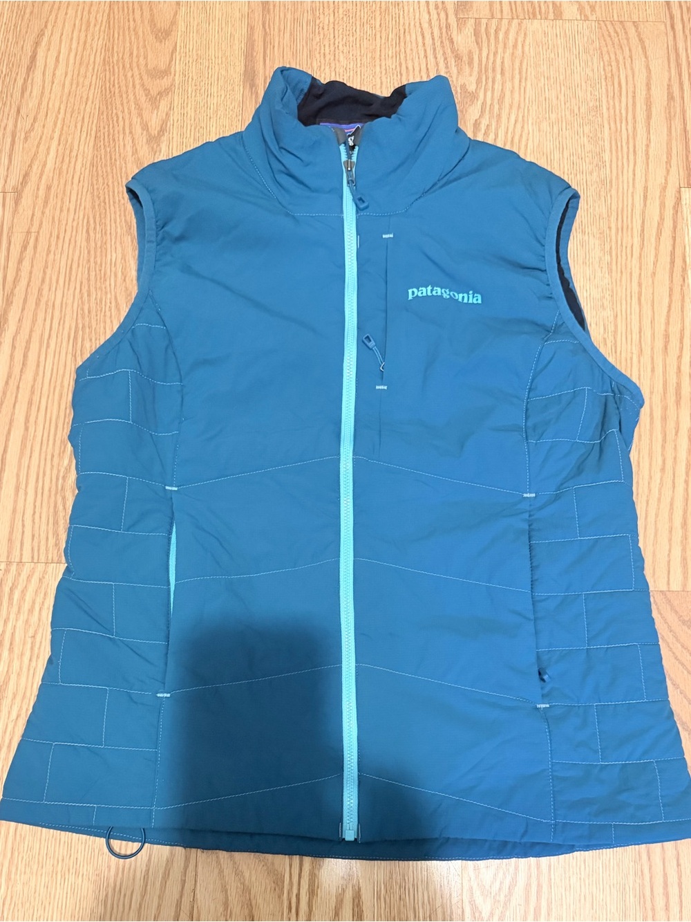 Patagonia Nano - Air Vest Wome’s M Teal Blue puffer full zip  Insulated Vest